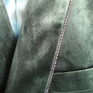 Hunter Green Velvet Sport Coat/Blazer